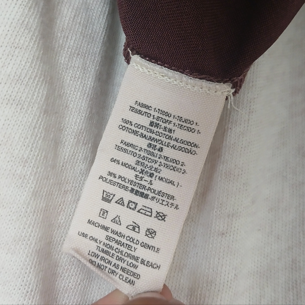 💎 We The Free Women’s Top Two-Tone Scoop Neck Cold Shoulder - Picture 4 of 12